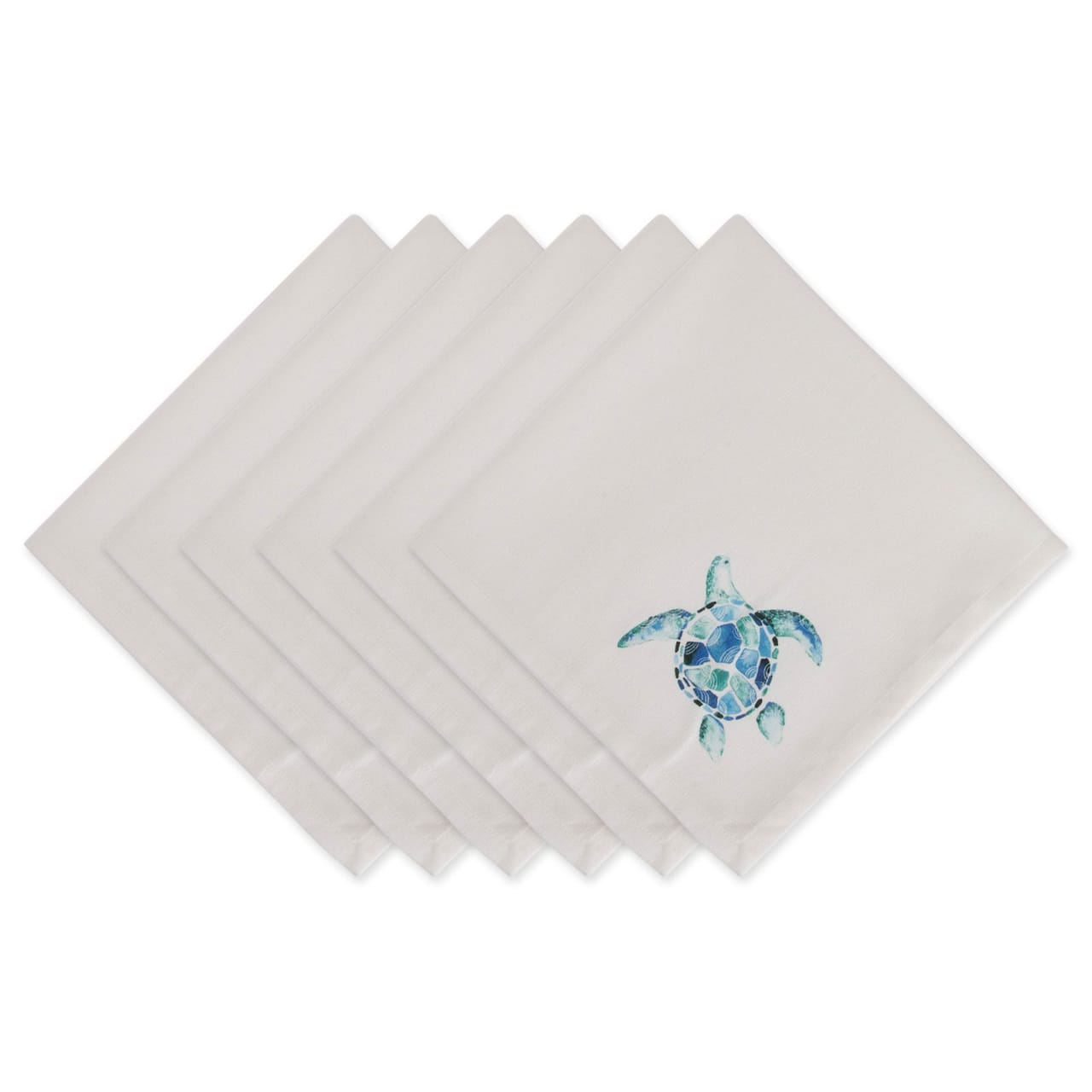 DII® Turquoise Turtle Cloth Dinner Napkins, 6ct.